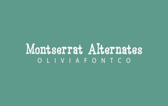 Montserrat Alternates Font